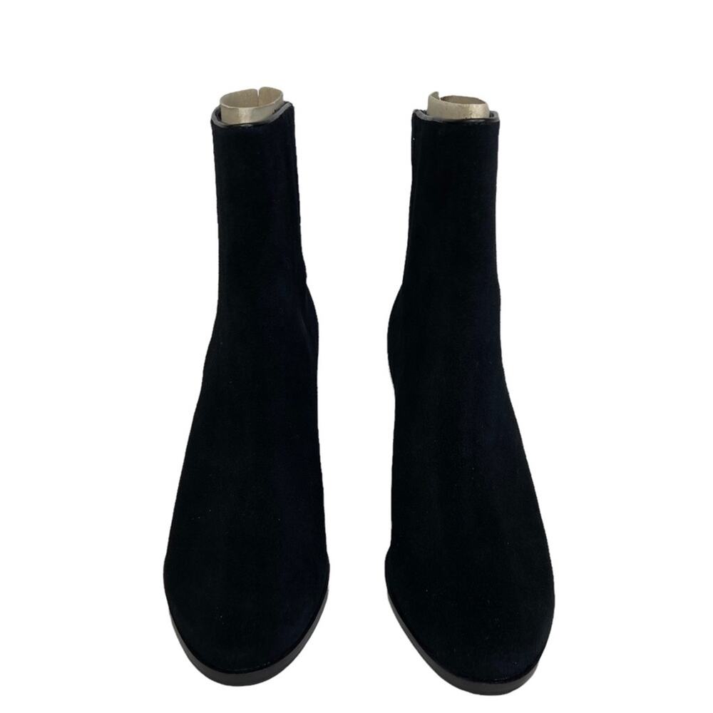 New Ted Baker Orbida Black Suede Block Heel Ankle Boots Size 35.5 - Picture 6 of 16